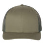 Richardson Hats Mens Printed Mesh Snapback Trucker Hat - Loden Green/Green Camo