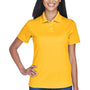 UltraClub Womens Cool & Dry Performance Moisture Wicking Short Sleeve Polo Shirt - Gold - Closeout