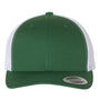 Yupoong Hats Mens Retro Snapback Trucker Hat - Evergreen/White