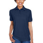 UltraClub Womens Whisper Short Sleeve Polo Shirt - Navy Blue - Closeout