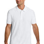 Gildan Mens Hammer Pique Short Sleeve Polo Shirt - White