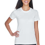 UltraClub Womens Cool & Dry Performance Moisture Wicking Short Sleeve Crewneck T-Shirt - White - Closeout
