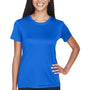 UltraClub Womens Cool & Dry Performance Moisture Wicking Short Sleeve Crewneck T-Shirt - Royal Blue - Closeout