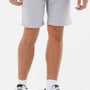 Independent Trading Company Mens Fleece Shorts w/ Pockets - Heather Grey