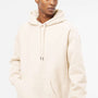 Independent Trading Company Mens Legend Hooded Sweatshirt Hoodie w/ Pouch Pocket - Bone