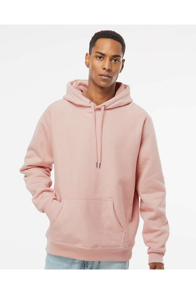 Independent Trading Co. IND5000P Mens Legend Hooded Sweatshirt Hoodie Dusty Pink Model Front