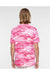 Code Five 3907 Mens Short Sleeve Crewneck T-Shirt Pink Woodland Model Back