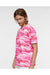 Code Five 3907 Mens Short Sleeve Crewneck T-Shirt Pink Woodland Model Side
