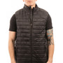 Burnside Mens Element Full Zip Puffer Vest - Black - NEW