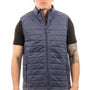 Burnside Mens Element Full Zip Puffer Vest - Navy Blue