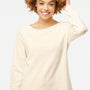 Independent Trading Company Womens California Wave Wash Crewneck Sweatshirt - Bone