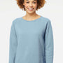 Independent Trading Company Womens California Wave Wash Crewneck Sweatshirt - Misty Blue