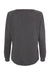 Independent Trading Co. PRM2000 Womens California Wave Wash Crewneck Sweatshirt Shadow Grey Flat Back