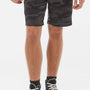 Independent Trading Company Mens Fleece Shorts w/ Pockets - Black Camo