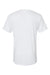 Augusta Sportswear 3065 Mens Short Sleeve Crewneck T-Shirt White Flat Back