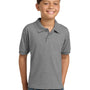 Gildan Youth DryBlend Moisture Wicking Short Sleeve Polo Shirt - Sport Grey