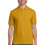 Gildan Mens DryBlend Moisture Wicking Short Sleeve Polo Shirt - Gold