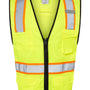 Kishigo Unisex 6 Pocket Contrast Class 2 Vest - Lime Green