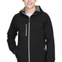 North End Mens Prospect Water Resistant Full Zip Hooded Jacket - Black