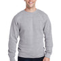 J America Mens Crewneck Sweatshirt - Grey Triblend - Closeout