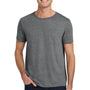 Jerzees Mens Vintage Snow Short Sleeve Crewneck T-Shirt - Heather Charcoal Grey - Closeout