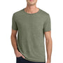 Jerzees Mens Vintage Snow Short Sleeve Crewneck T-Shirt - Heather Military Green - Closeout