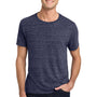 Jerzees Mens Vintage Snow Short Sleeve Crewneck T-Shirt - Heather Navy Blue - Closeout