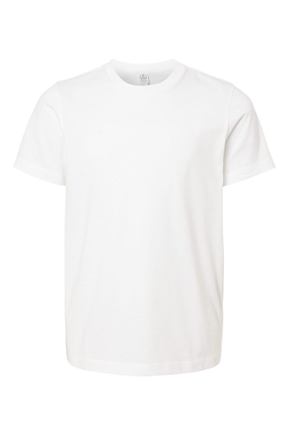 Alternative K1070 Youth Go To Short Sleeve Crewneck T-Shirt White Flat Front