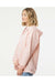 Independent Trading Co. EXP54LWZ Mens Full Zip Windbreaker Hooded Jacket Blush Pink Model Side