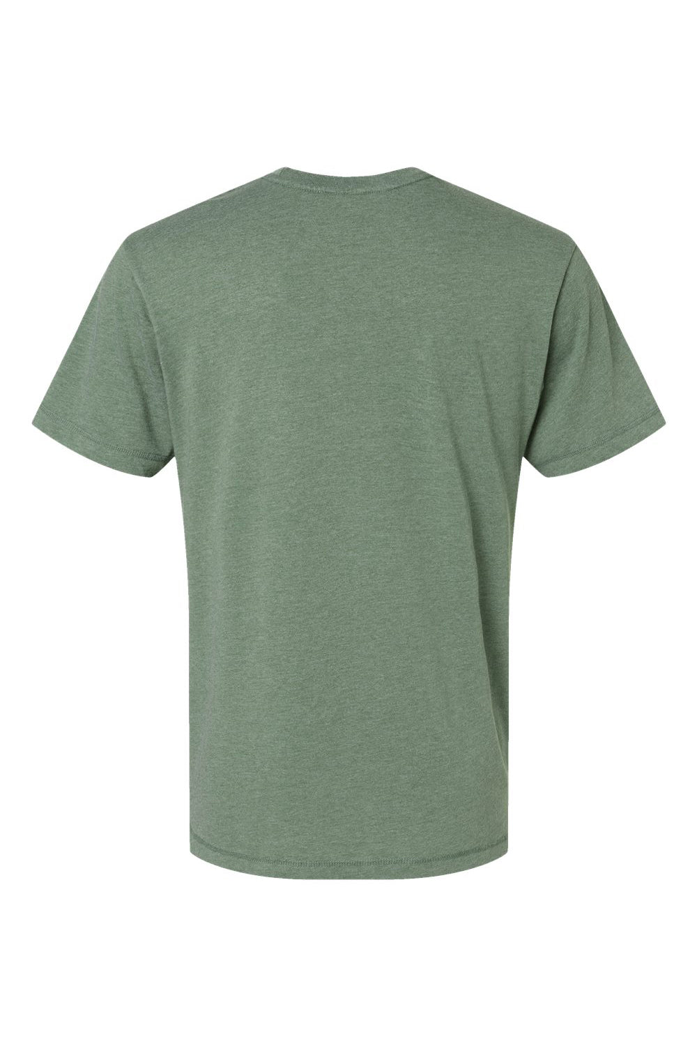 LAT 6902 Mens Vintage Wash Short Sleeve Crewneck T-Shirt Basil Green Flat Back
