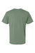 LAT 6902 Mens Vintage Wash Short Sleeve Crewneck T-Shirt Basil Green Flat Back