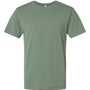 LAT Mens Vintage Wash Short Sleeve Crewneck T-Shirt - Basil Green - NEW