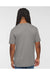 LAT 6902 Mens Vintage Wash Short Sleeve Crewneck T-Shirt Grey Model Back