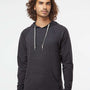 Independent Trading Co. Mens Icon Loopback Terry Hooded Sweatshirt Hoodie - Heather Charcoal Grey - NEW