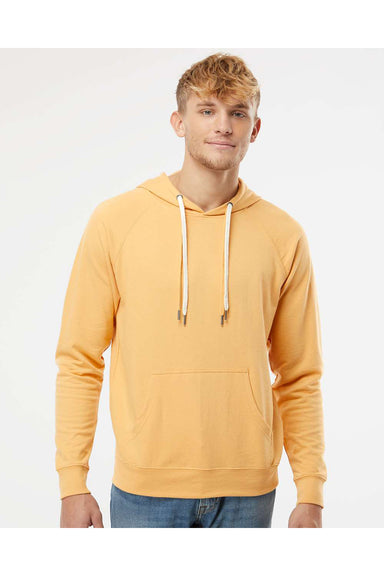 Independent Trading Co. SS1000 Mens Icon Loopback Terry Hooded Sweatshirt Hoodie Harvest Gold Model Front