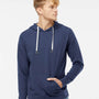 Independent Trading Co. Mens Icon Loopback Terry Hooded Sweatshirt Hoodie - Indigo Blue - NEW