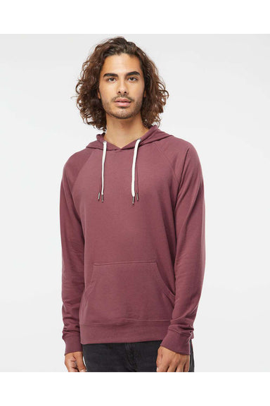 Independent Trading Co. SS1000 Mens Icon Loopback Terry Hooded Sweatshirt Hoodie Port Model Front