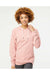 Independent Trading Co. SS1000 Mens Icon Loopback Terry Hooded Sweatshirt Hoodie Rose Pink Model Front