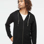 Independent Trading Co. Mens Icon Loopback Terry Full Zip Hooded Sweatshirt Hoodie - Black - NEW