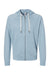 Independent Trading Co. SS1000Z Mens Icon Loopback Terry Full Zip Hooded Sweatshirt Hoodie Misty Blue Flat Front