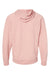 Independent Trading Co. SS1000Z Mens Icon Loopback Terry Full Zip Hooded Sweatshirt Hoodie Rose Pink Flat Back