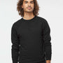 Independent Trading Co. Mens Icon Loopback Terry Crewneck Sweatshirt - Black - NEW