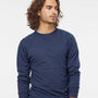 Independent Trading Co. Mens Icon Loopback Terry Crewneck Sweatshirt - Indigo Blue - NEW