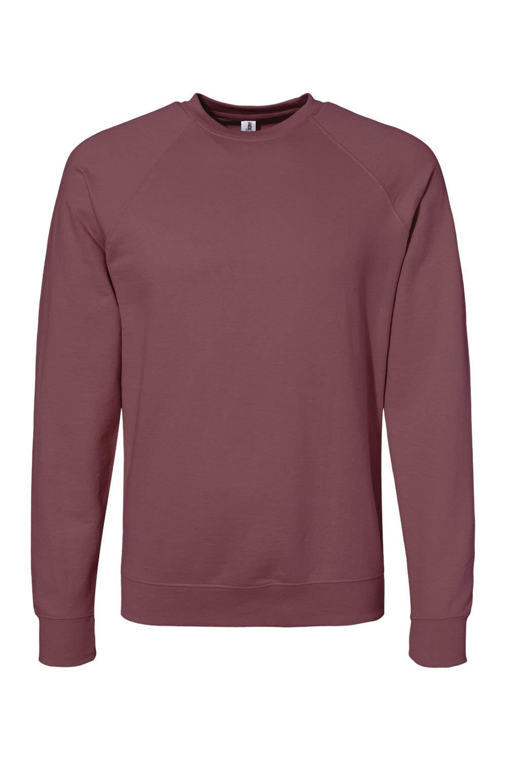 Independent Trading Co. SS1000C Mens Icon Loopback Terry Crewneck Sweatshirt Port Flat Front