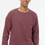 Independent Trading Company Mens Icon Loopback Terry Crewneck Sweatshirt - Port