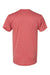 Bayside 5300 Mens USA Made Performance Short Sleeve Crewneck T-Shirt Cationic Red Flat Back