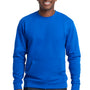 Next Level Mens Fleece Crewneck Sweatshirt w/ Pouch Pocket - Royal Blue