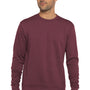 Next Level Mens PCH Crewneck Sweatshirt - Heather Maroon