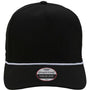 Imperial Hats Mens The Wrightson Moisture Wicking Snapback Hat - Black/White