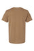 LAT 6902 Mens Vintage Wash Short Sleeve Crewneck T-Shirt Coyote Brown Flat Back